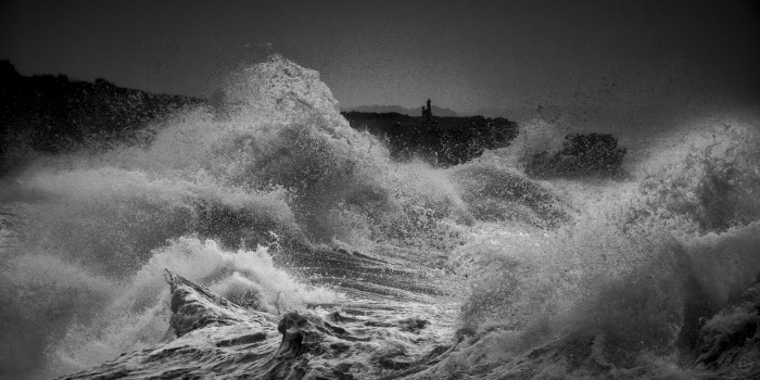 Le calvaire et la tempête